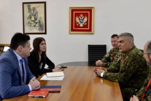 Komandant eFP borbene grupe u Letoniji u posjeti Crnoj Gori
